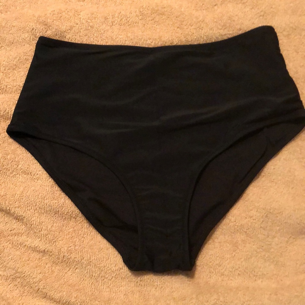 Old navy black high waist swim bottom